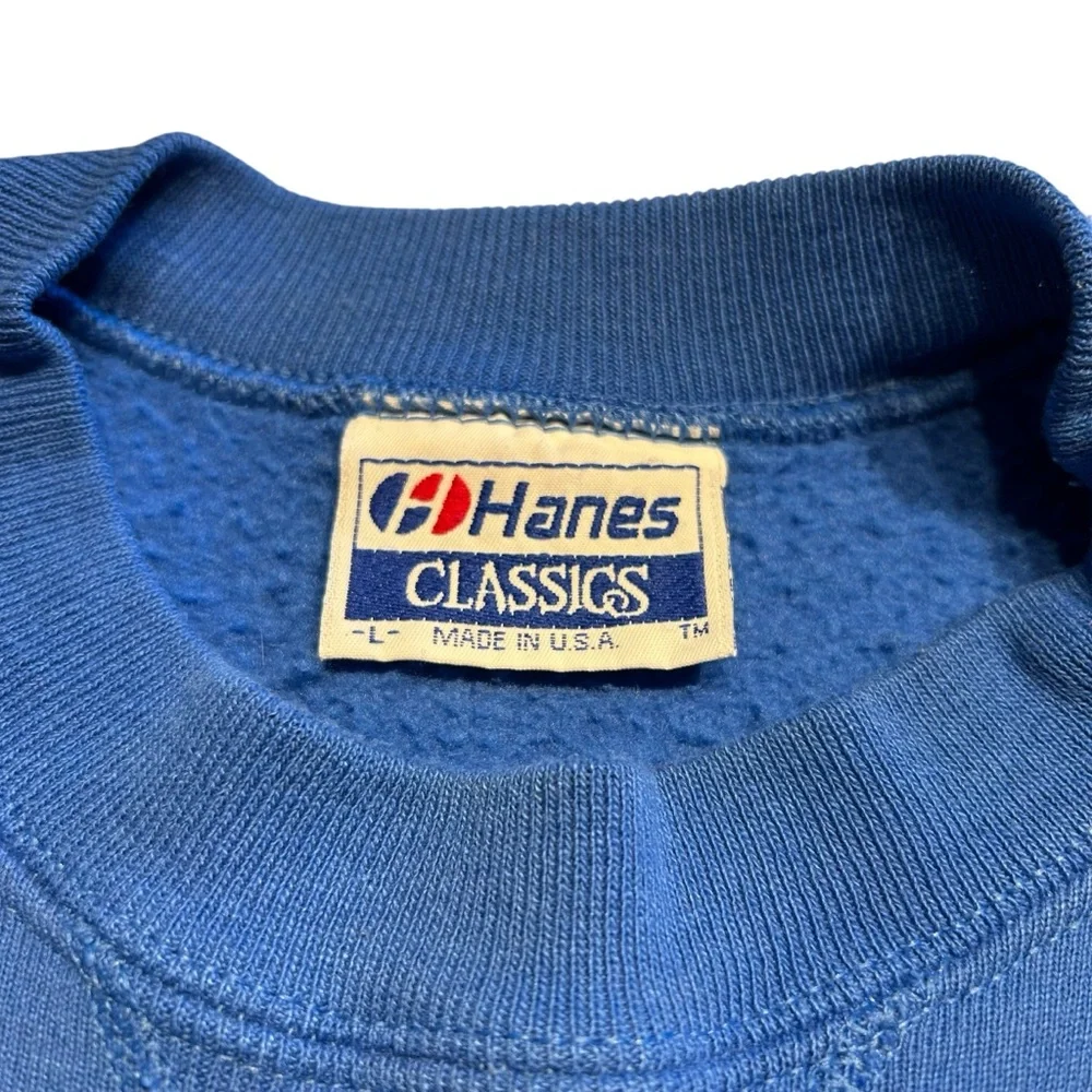 Vintage 90s Arizona Wildcats Crewneck USA Made Hanes Blue L
